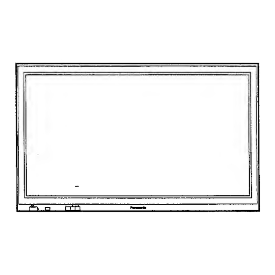 Panasonic TC-42P1F Operating Instructions Manual