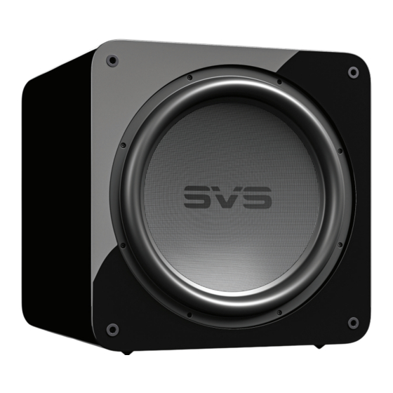 SVS Sound Revolution SB17-Ultra Manuals