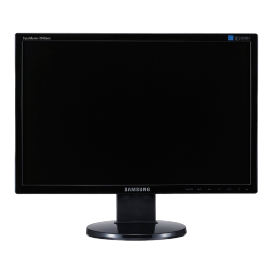 Samsung SyncMaster 2043NW User Manual