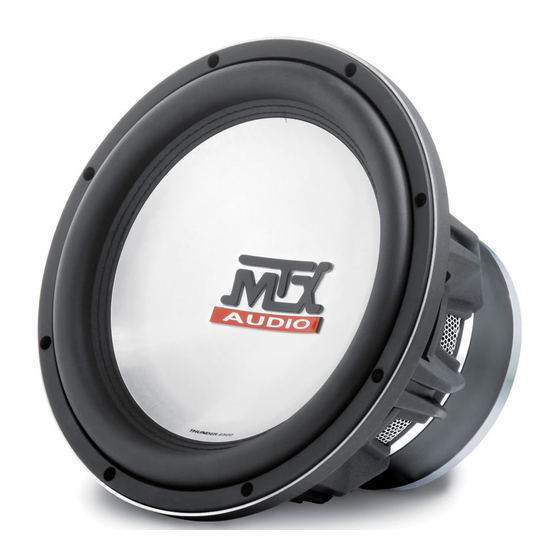 MTX Thunder T8512-04 Connection Manual