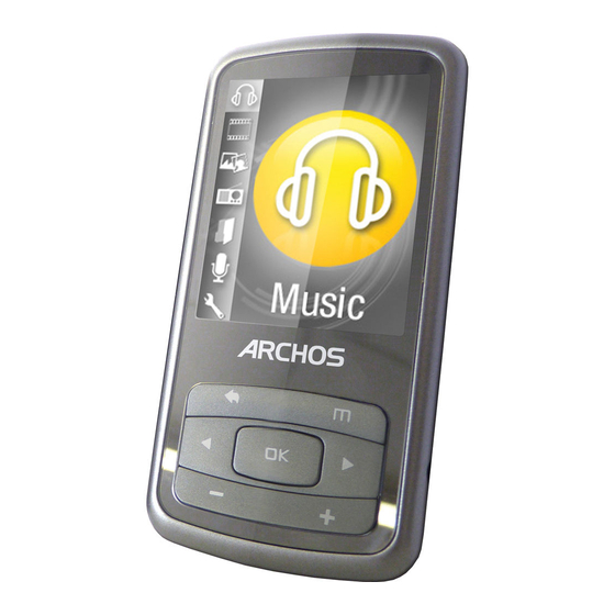 Archos 20b Vision Quick Start Manual