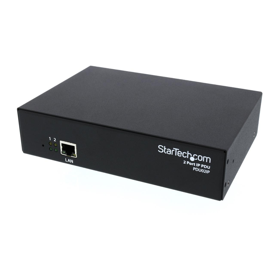 StarTech.com PDU02IP Instruction Manual