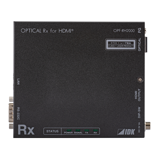 IDK OPF-TH2000 User Manual