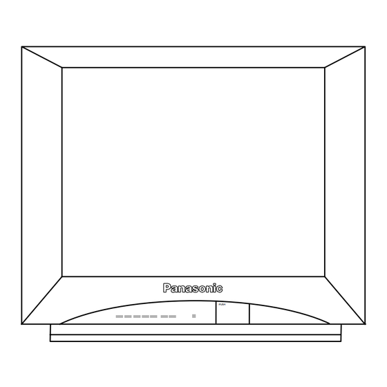 Panasonic CT-27SL13U Operating Instructions Manual