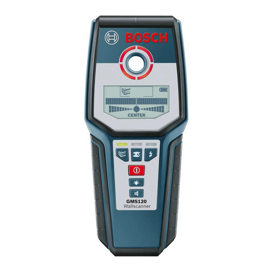 Bosch GMS 120 Professional Manual