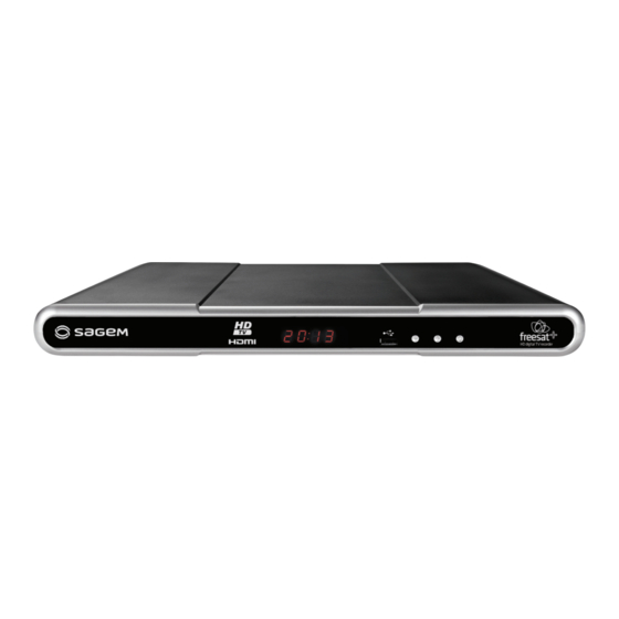 Sagem DTR94 HD FREESAT User Manual