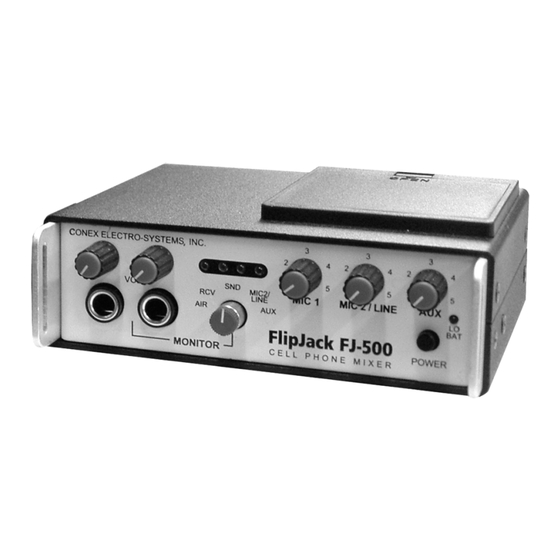 Conex FlipJack FJ-500 Operating Manual