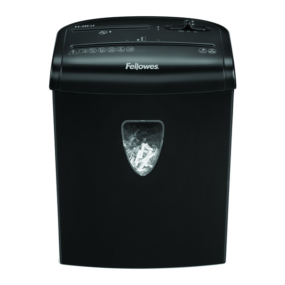 Fellowes POWERSHRED H-8C Instructions Manual
