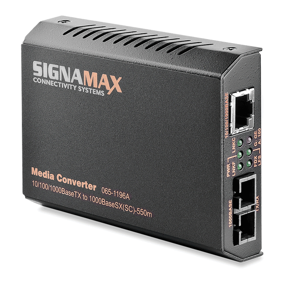 SignaMax 065-1196A User Manual