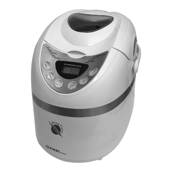 User Manuals: tzs First Austria FA-5151 Bread Maker