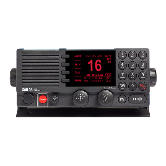 Sailor 6222 Installation Manual