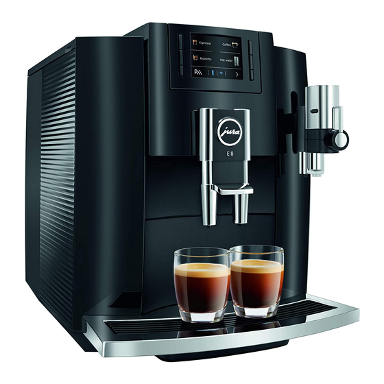 Jura E80 Quick Reference Manual
