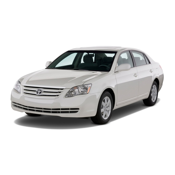 Toyota 2009 Avalon Quick Reference Manual