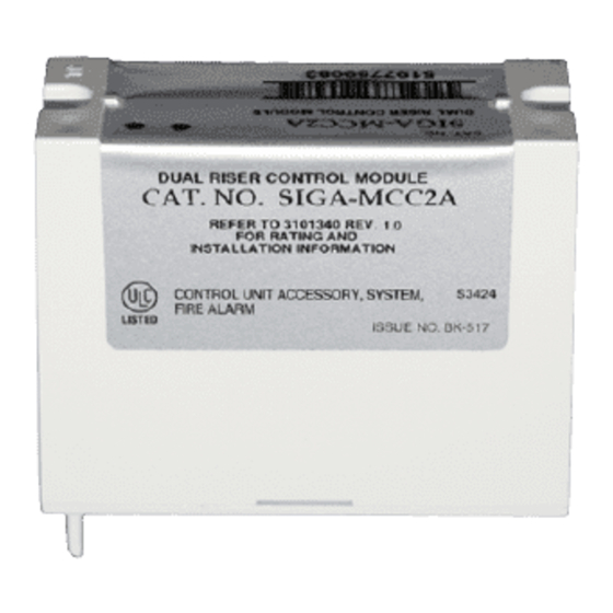 Edwards SIGA-CC2A Quick Start Manual
