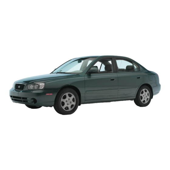 Hyundai 2003 Elantra Owner's Manual