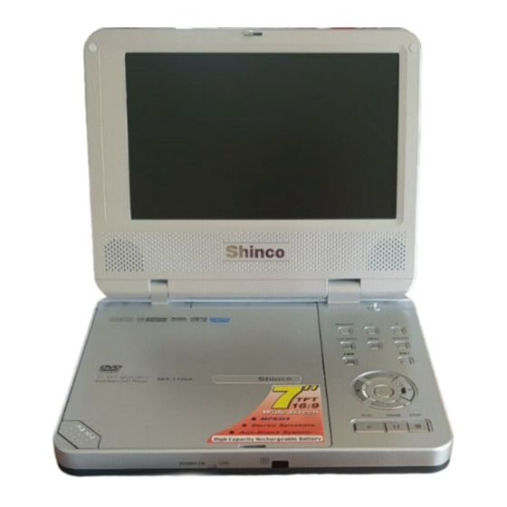 Shinco SDP1720A Service Manual