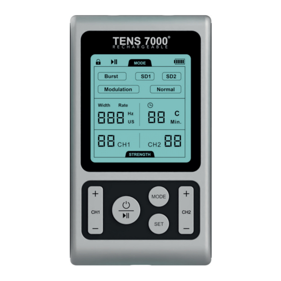 COMPASS HEALTH TENS 7000 Rechargeable User Manual