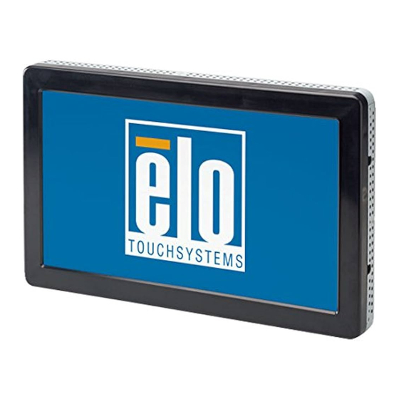 Elo TouchSystems Elo Entuitive 3000 Series 2039L Specifications