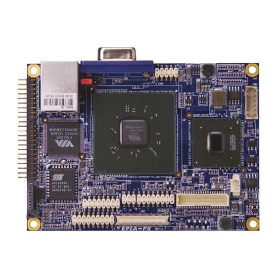 VIA Technologies EPIA-PX10000G - VIA Motherboard - Pico ITX Manuals