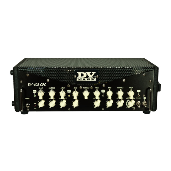 User Manuals: DV Mark DV 403 Tube Guitar Amp