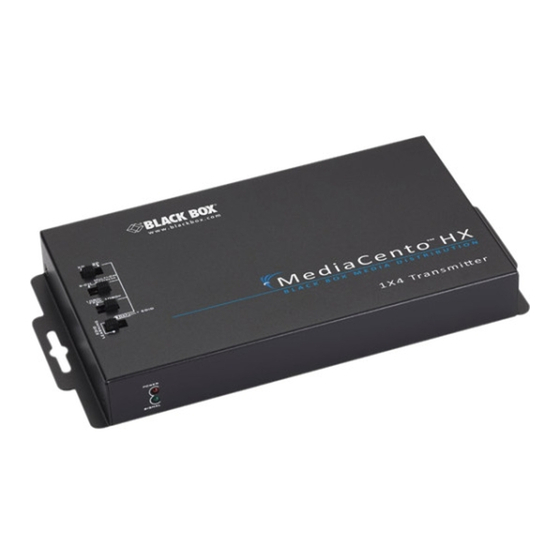 Black Box MediaCento VSPX-HDMI1X4-TX Manuals