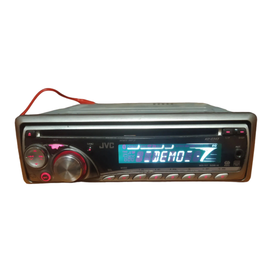 JVC KD-G343 Instructions Manual