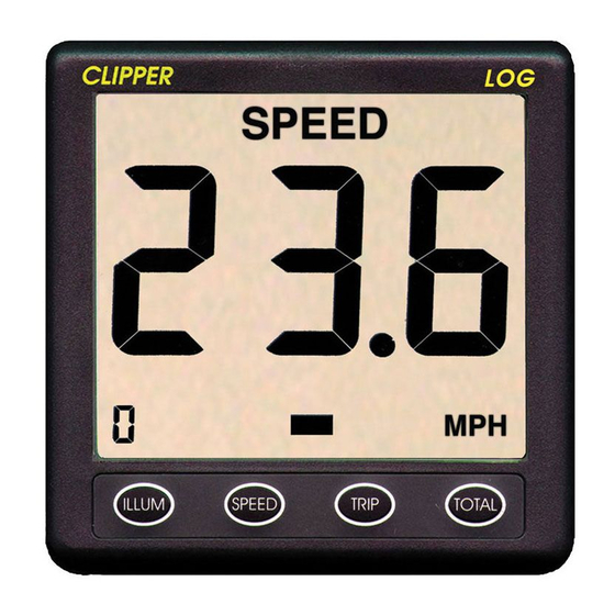 NASA Marine CLIPPER SPEED AND DISTANCE LOG Manual