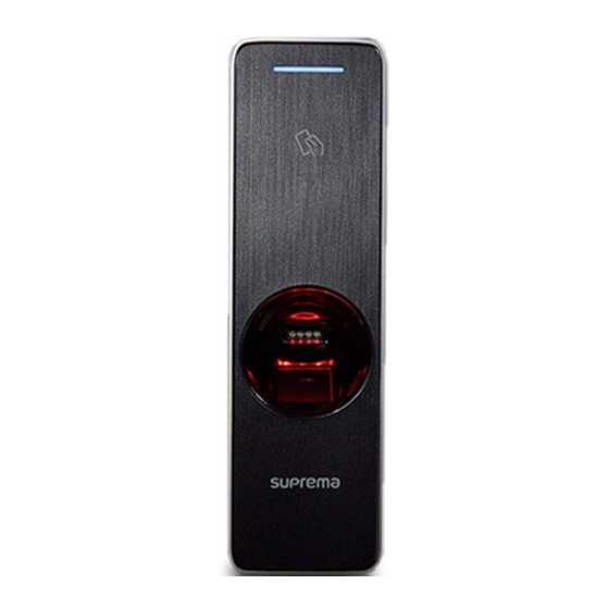 suprema BioEntry Series Installation Manual