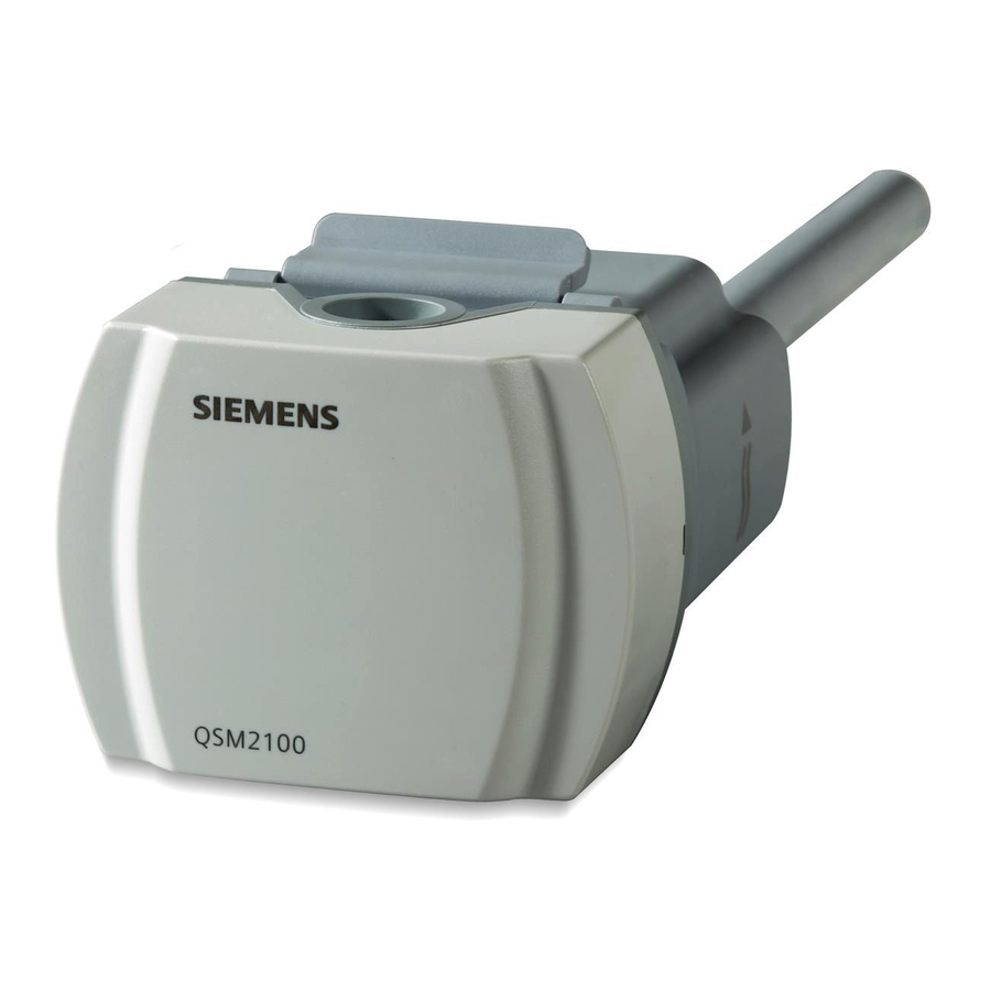Siemens Symaro QSM2100 Manuals