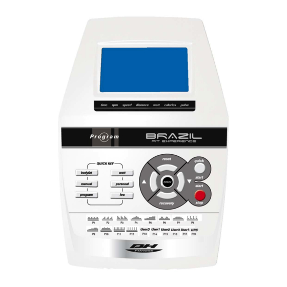 BH FITNESS G2376D Electronics Manuals