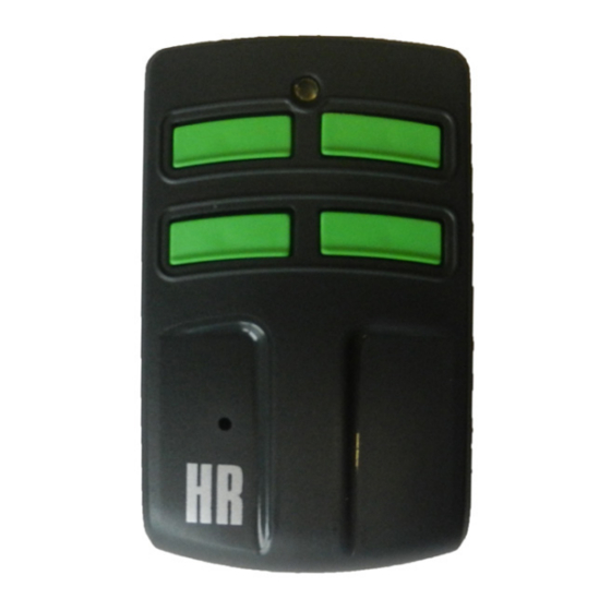 HR MULTI 1 Programming Instructions