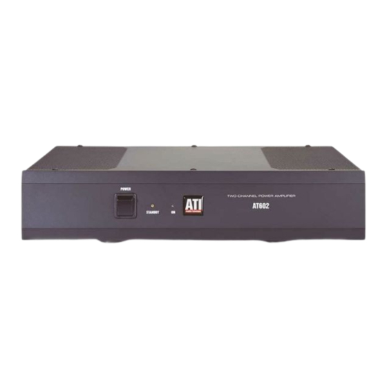 ATI Technologies AT602 Power Amplifier Manuals