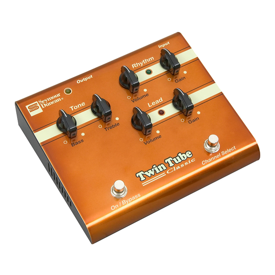 Duncan Twin Tube Classic SFX-03 Quick Manual