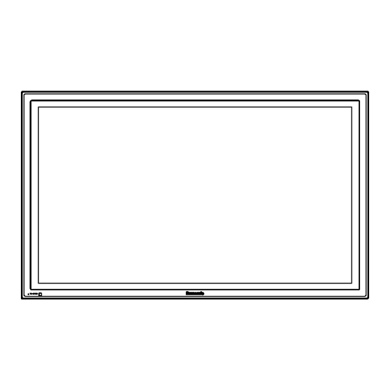 Panasonic TH-37PHD8GK Plasma Display Manuals