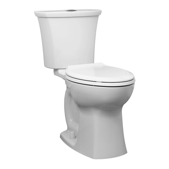 American Standard Edgemere Dual Flush 765 Series Owner's Manual