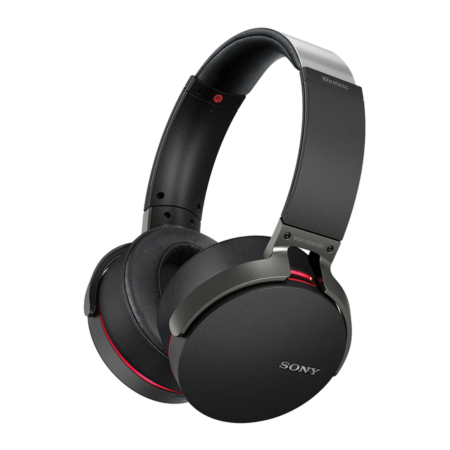 Sony MDR-XB950B1 Quick Start Manual