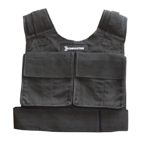 Ironmaster Quick-Lock Ultimate Training Vest Operating Instructions