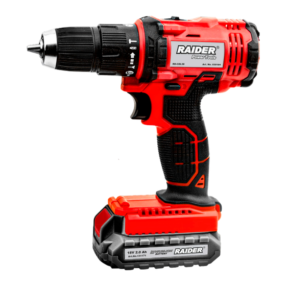 Raider RD-CDL38 User Manual