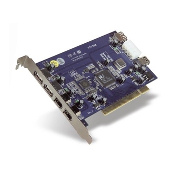Belkin USB 2.0 AND FIREWIRE 6-PORT PCI CARD User Manual