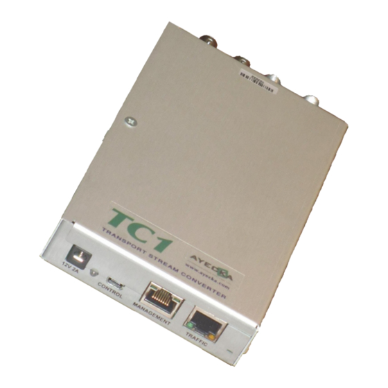 Ayecka TC1 Operational Manual