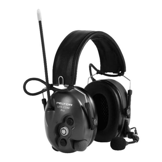 Peltor MT7H7F470-50 Lite-Com Pro User Manual