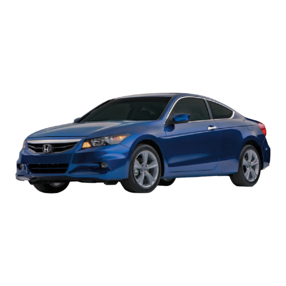 Honda 2012 ACCORD COUPE Technology Reference Manual