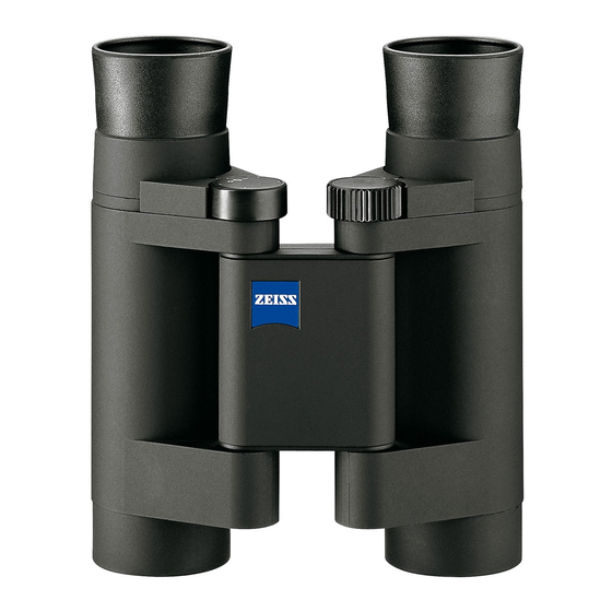 Zeiss CONQUEST 8x20 T* COMPACT Instructions For Use Manual