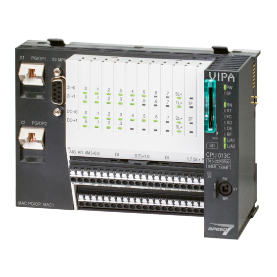 VIPA CPU 013C Manual