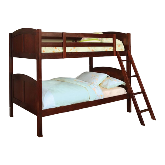 User Manuals: Furniture of America CM-BK903 Bunk Bed