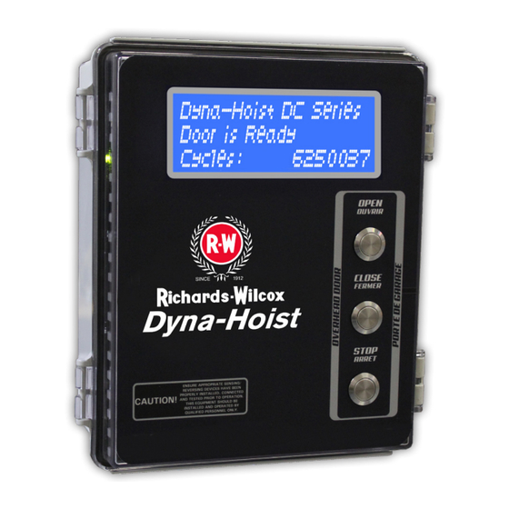 Richards-Wilcox DYNA-HOIST DC Series Installation Manual