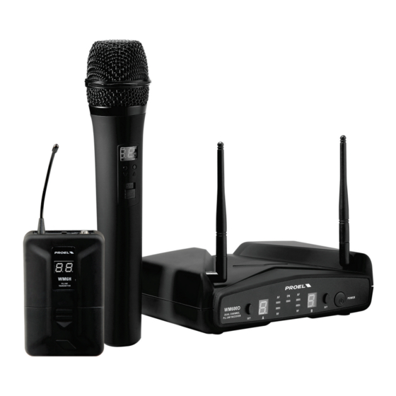 User Manuals: PROEL WM600DH Dual Channel Microphone