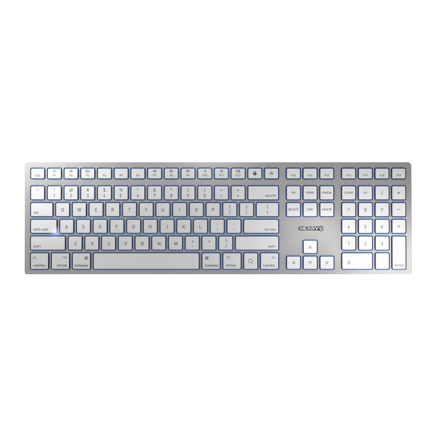 Cherry KC 6000 SLIM FOR MAC - Corded Keyboard Manual