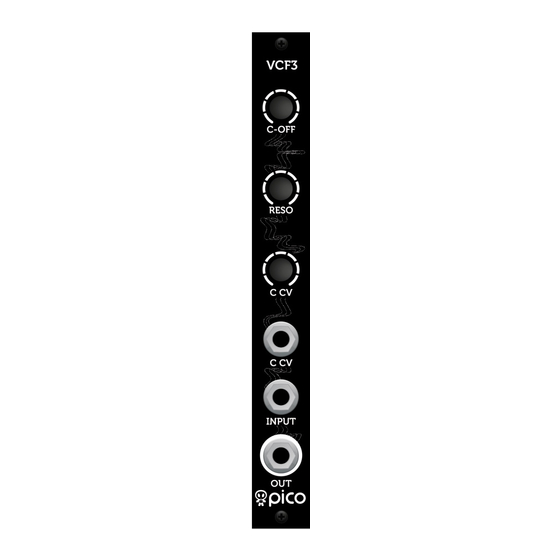Erica Synths VCF3 Manual