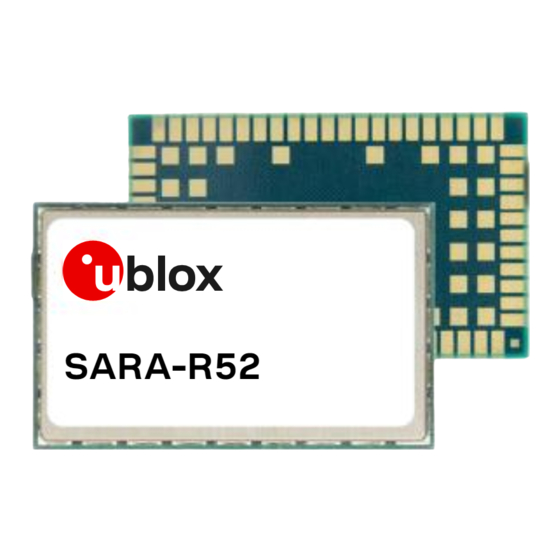 Ublox SARA-R52 Series System Integration Manual